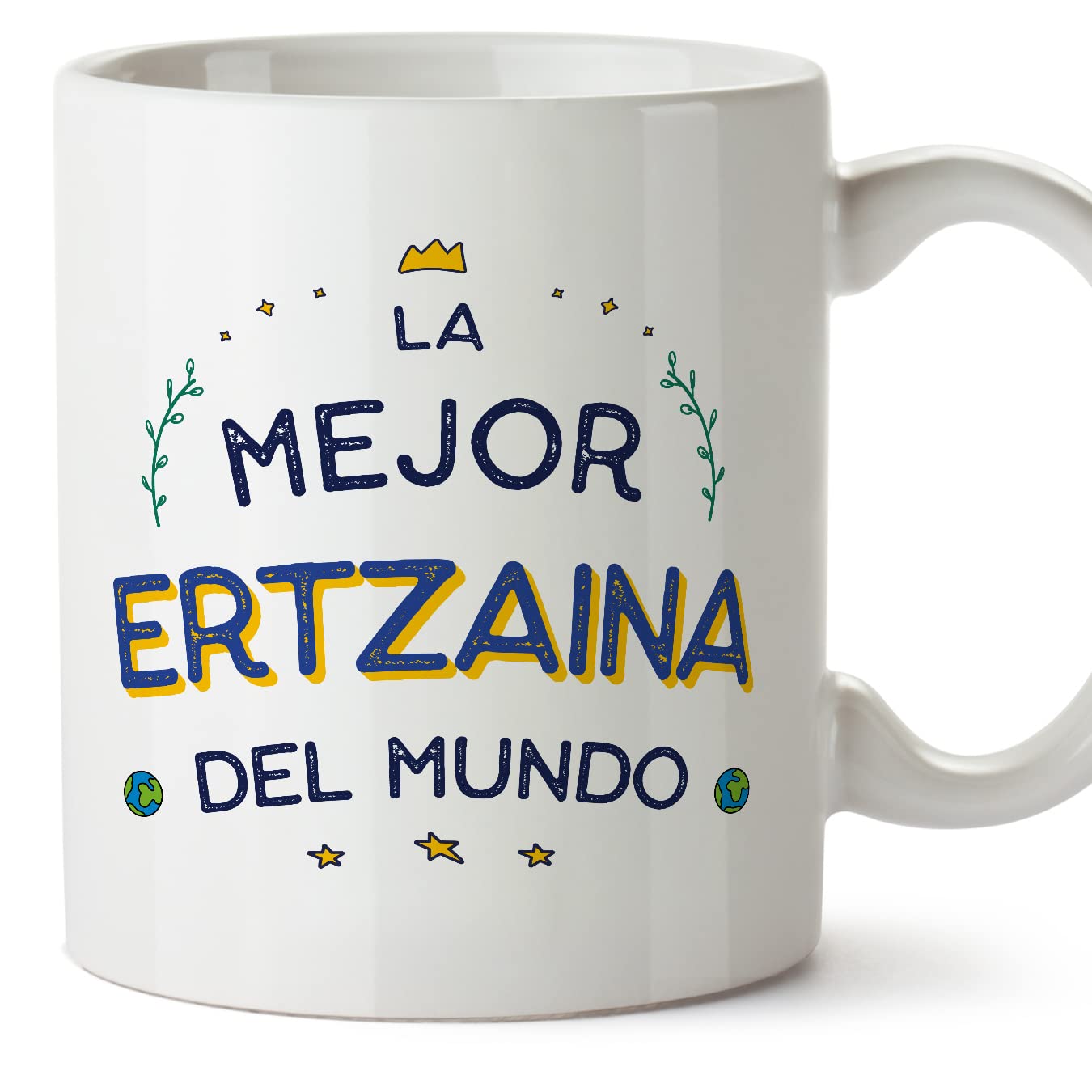 MUGFFINS Ertaintza(f) Woman Mug - in Spanish - Mejor del Mundo - Funny Gift for Colleagues - Ceramic 11oz Mug