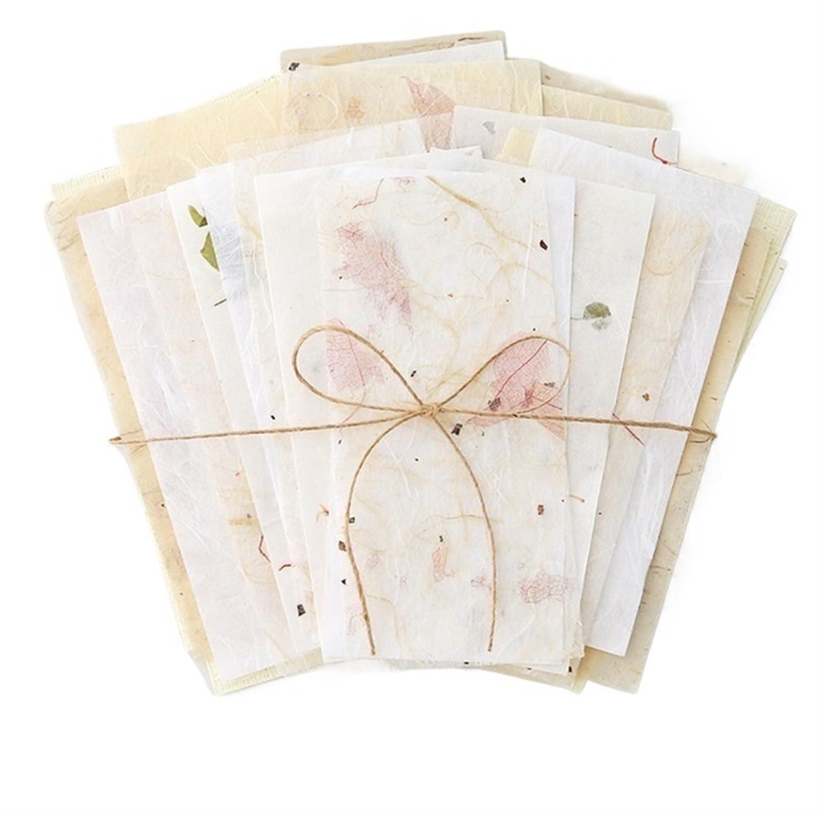 Papier Vélin 15 pièces papier mixte Scrapbooking papier décorer fournitures bricolage Junk Journal artisanat Collage papier d'art Vélin (Color : White