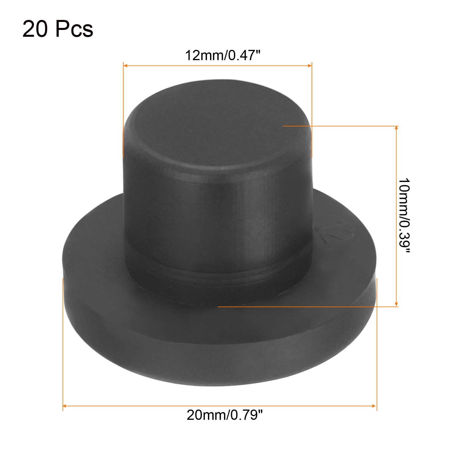 Uxcell Lot De 30 Bouchons Pour Trous D'étagère, 8 De Diaètre - Tube En Plastique Blanc