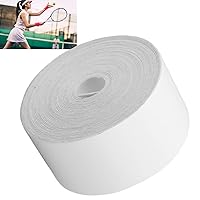 Vista 6 de OUKENS Cinta de protección para raquetas de tenis, 16.4 ft de poliuretano de alta calidad, protección de borde de cabeza de raqueta blanca