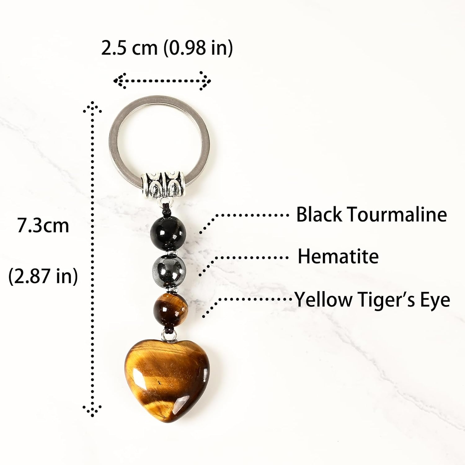 Natural Healing Crystals Keychain – A Thoughtful Gift for Life's Transitional Moments, New Beginnings, Anxiety Relief, Farewells & Celebrations Graduation, Promotion,Retirement - Image 3