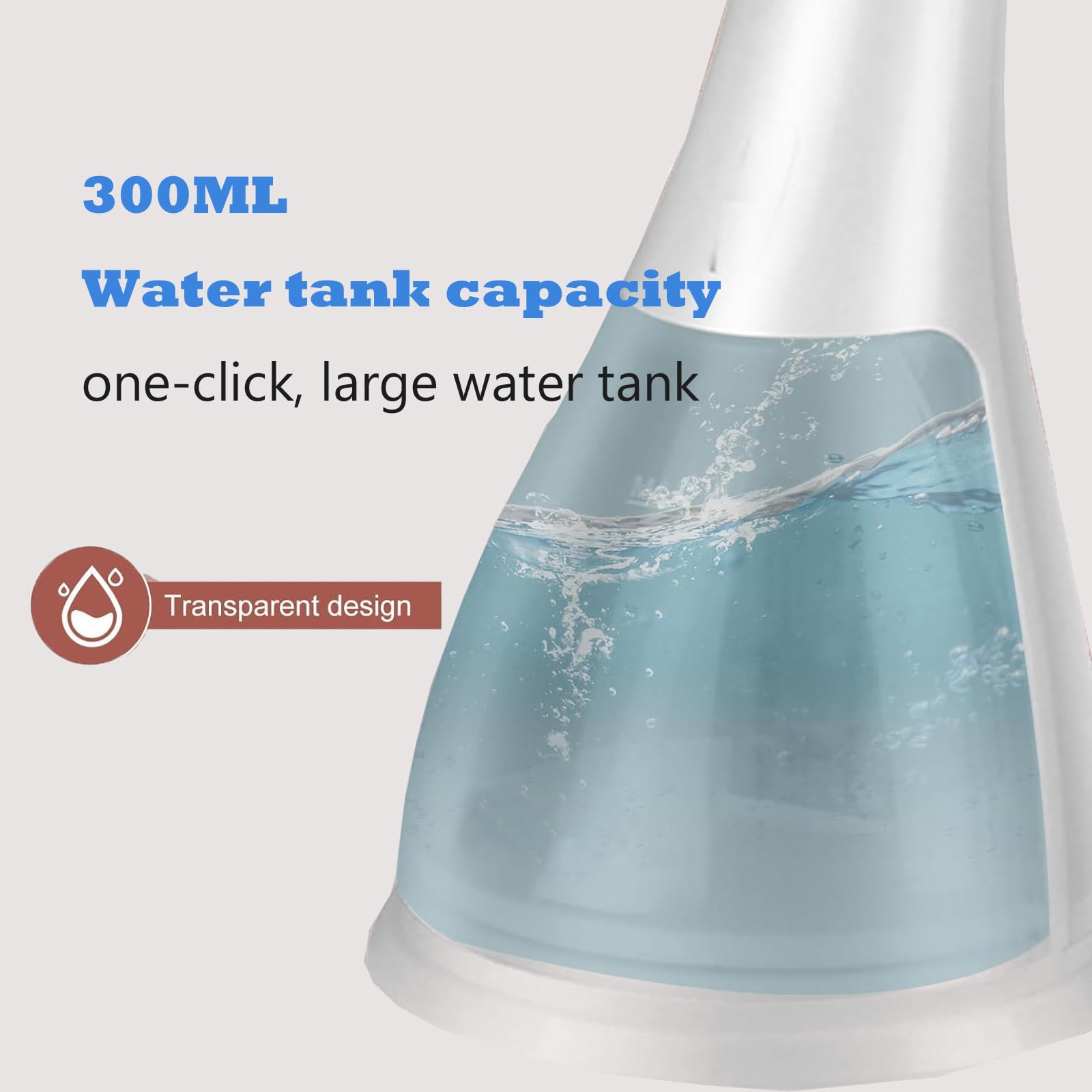 1500W Stiratrice a Vapore, Stiratrice a Vapore Portatile da 300ml Ferro da Stiro a Vapore Forte Verticale con Spegnimento Automatico Potente per Casa, Ufficio e Viaggi