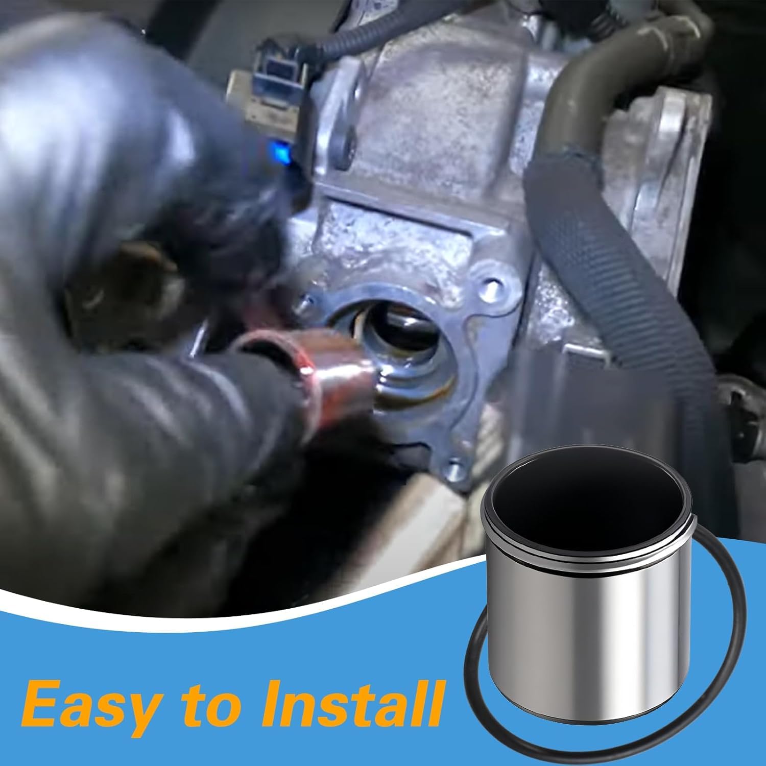 EVRBUL Suivi de came de pompe à carburant compatible avec VW Audi A3 A4 TT 2.0T FSI GTI Golf R Jetta Passat Pompe à carburant haute pression Tappet Arbre à cames Remplacement # 06D-109-309-C