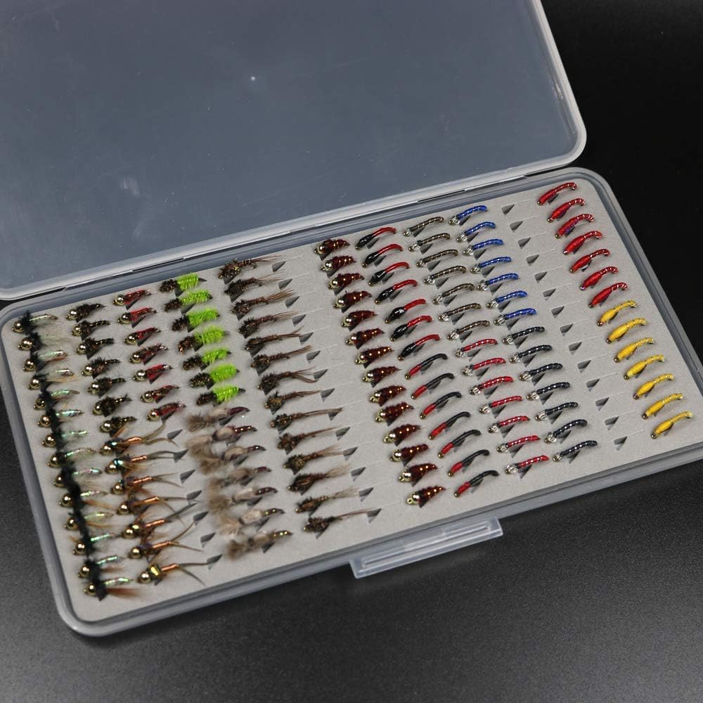 Jason Pitman 133pcs / Set Ultra-Mince Portable Nymphe Scud Midge Flies