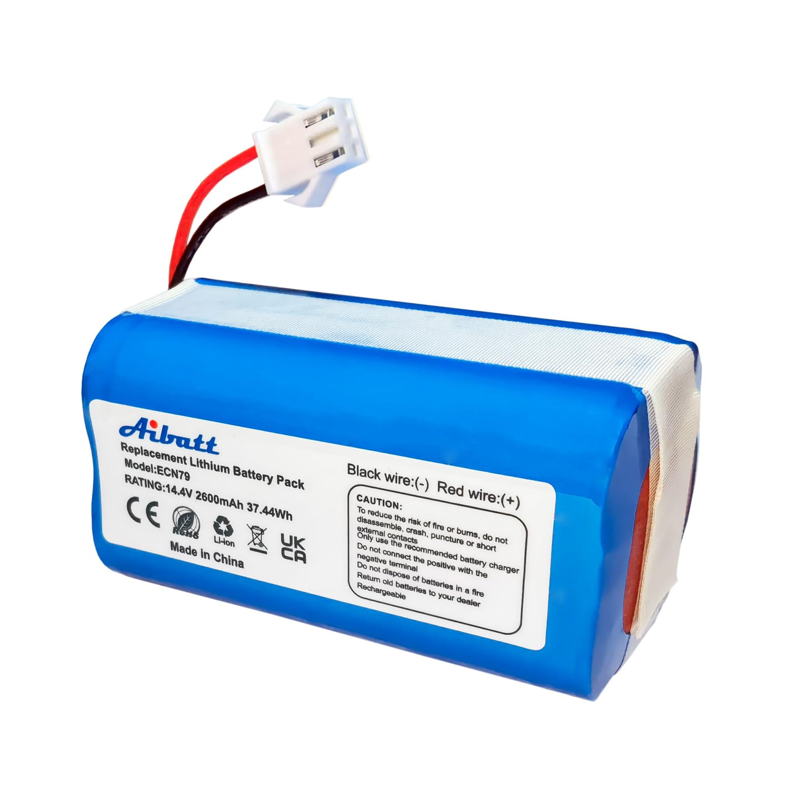 2600mAh Ersatzakku für Eufy RoboVac 11S/11SMAX,30C,15C/15CMAX,35C,G10 Hybrid,G40 Hybrid+, G20/G30 Serie, akku für Tesvor X500, Batterie für Proscenic 850T, Ecovacs DEEBOT N79,N79S RoboVac.