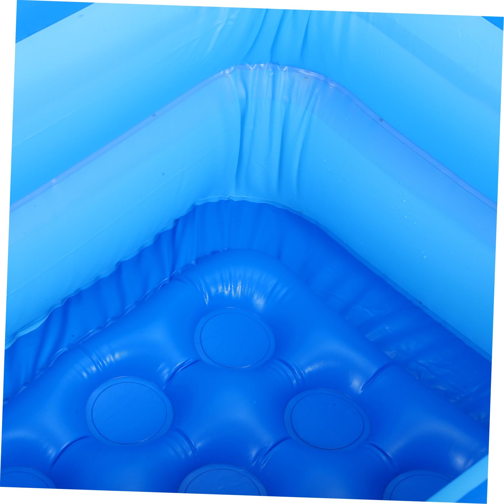 Piscine Gonflable Bleue en PVC pour Garçon et Filles, Double Couche Pliable