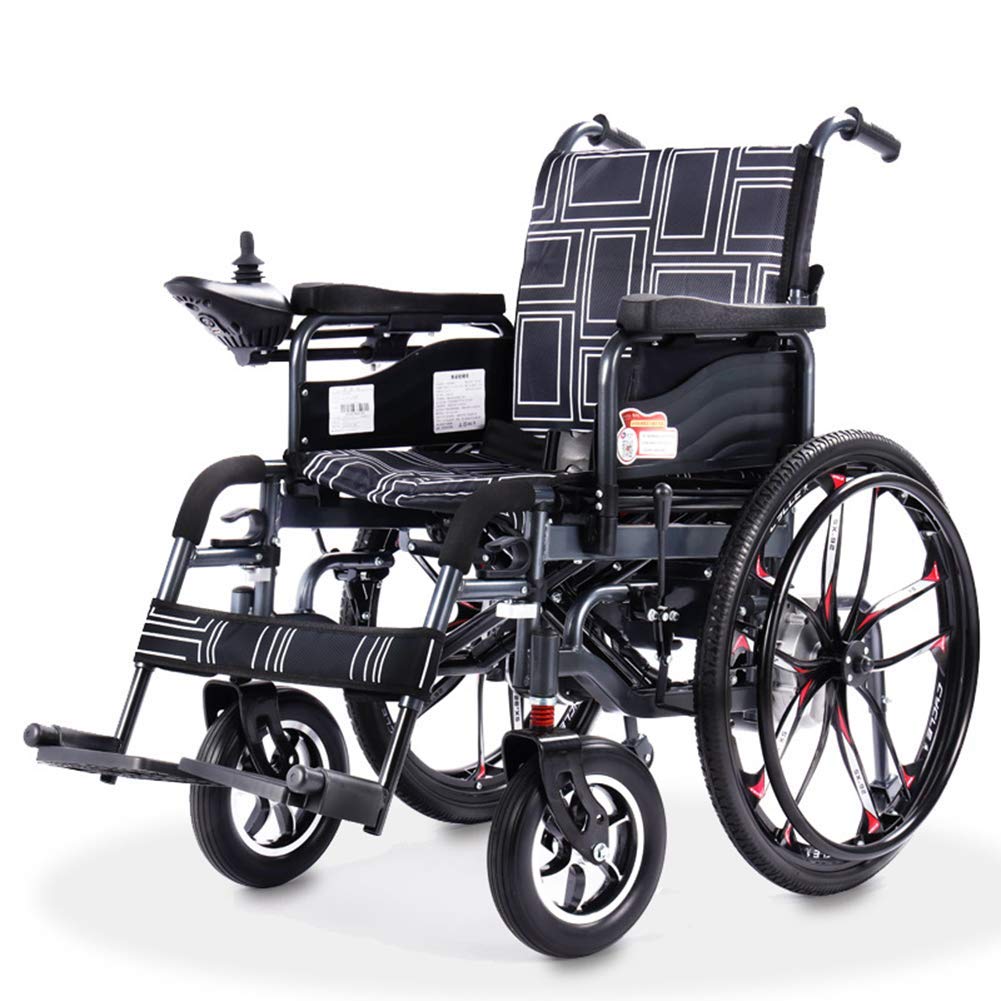 Sedia a rotelle elettrica Scooter Pieghevole e da viaggio Pieghevole Sedia a rotelle elettrica sicura Sedia a rotelle motorizzata da viaggio per impieghi gravosi
