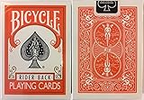Bicycle Orange Rider Back Playing Cards Poker Size Deck USPCC