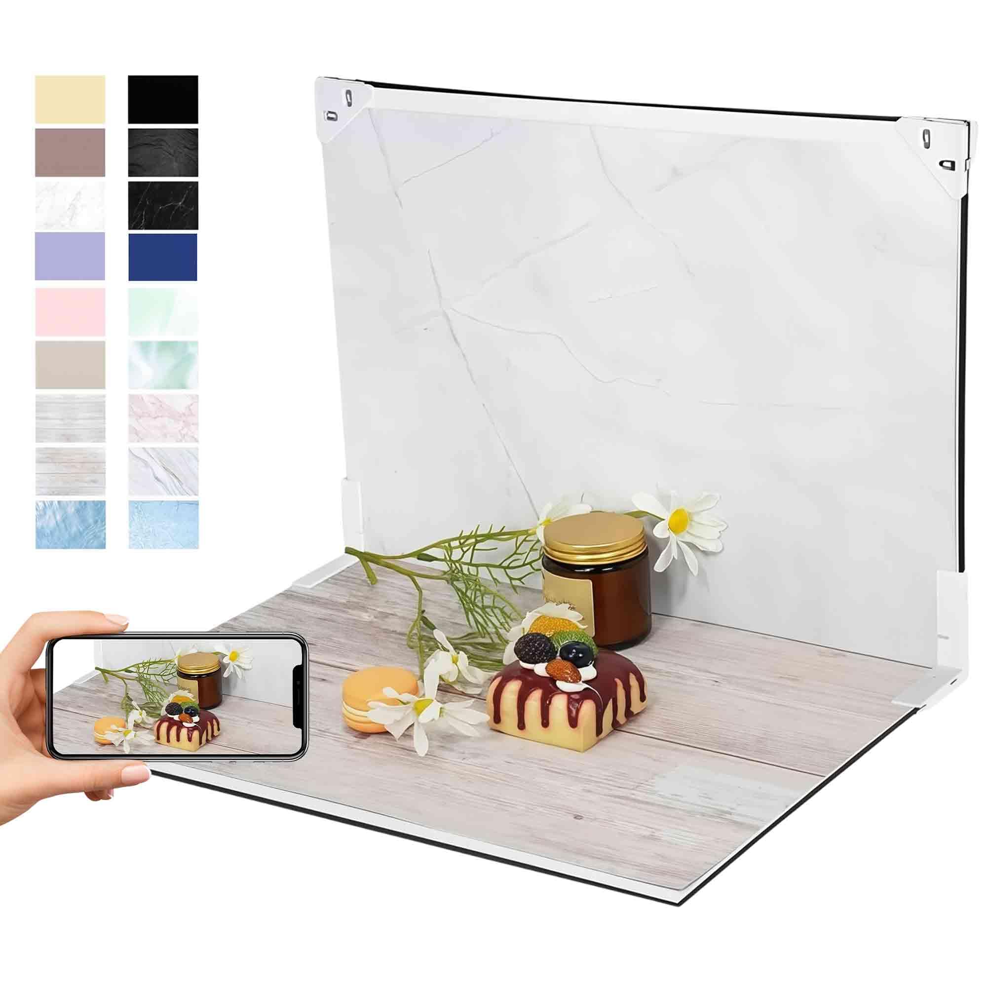 Amazon | HAUZMENT撮影用背景シート、9枚セット背景紙+4in1レフ板、18