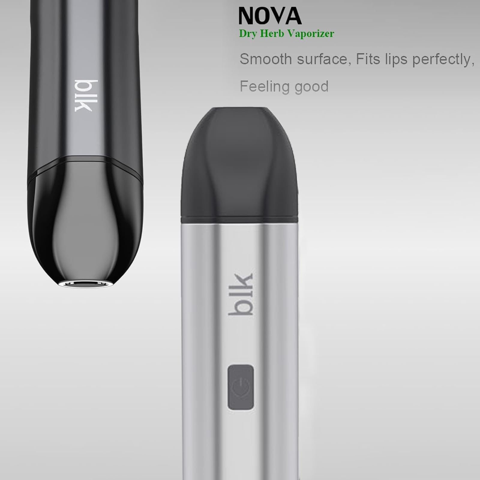 Vaporisateur d'herbes sèches pour aromathérapie, kit de vapotage, batterie 1600 mAh, vaporisateur à base de plantes avec chemin d'air isolé, contrôle de la température, chambre en céramique (argent)