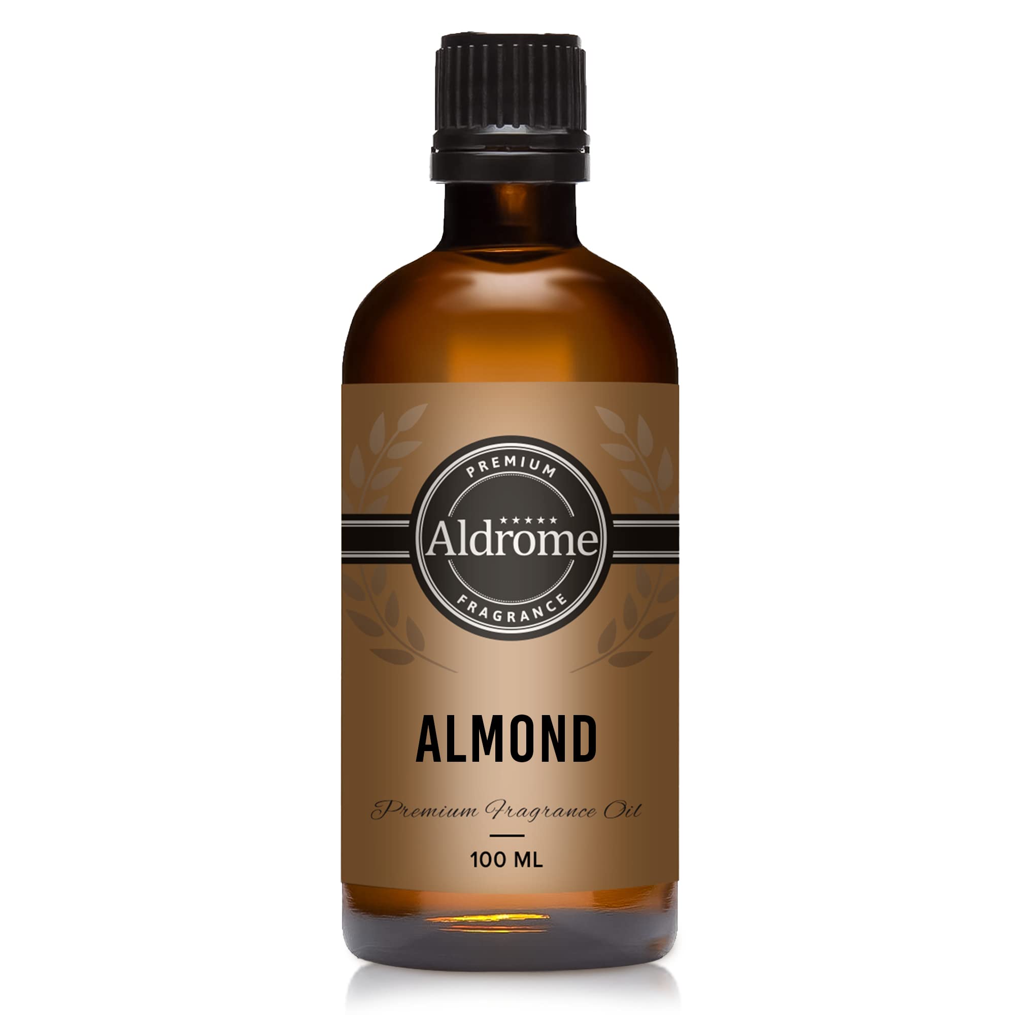 Almond Fragrance Oil for Candle Making, Soap Making, Slime, Diffusers, Home and Crafts 100ml(ALMOND-100)