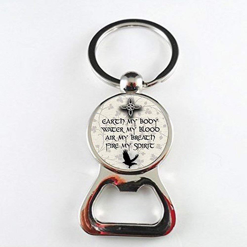 Pagan Elemental Chant Glass Dome Bottle openers Pagan Elemental Bottle openers for Men Women's Gifts