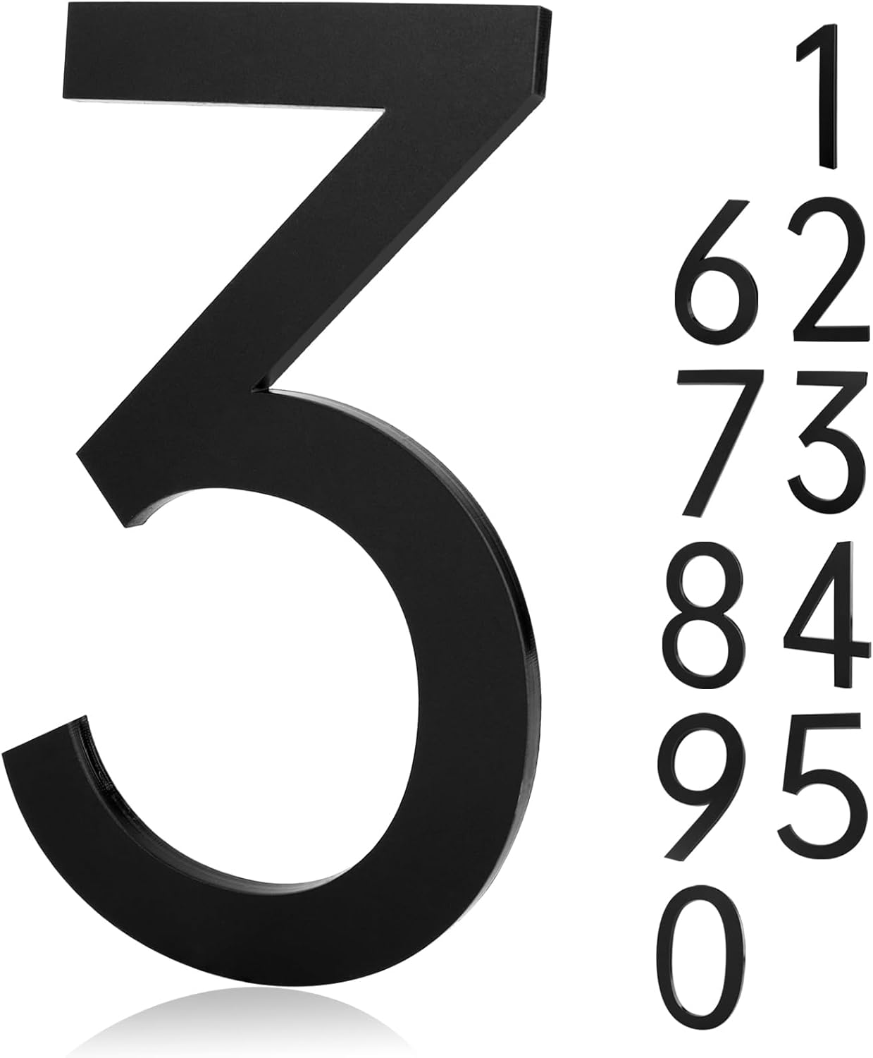 6 Inch Adhesive Mailbox Numbers, Self Stick House Numbers