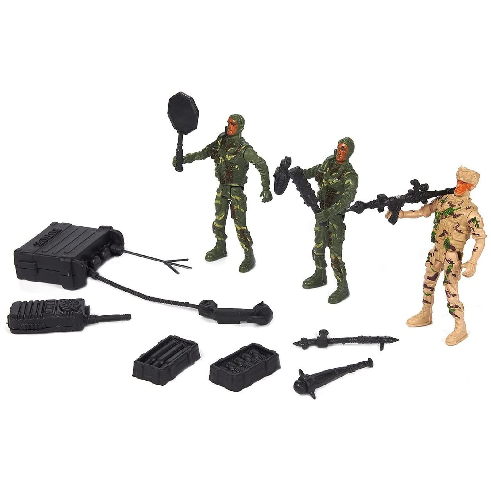 Amazon.co.jp: 300 Piece Army Action Figure Set, Military Toy