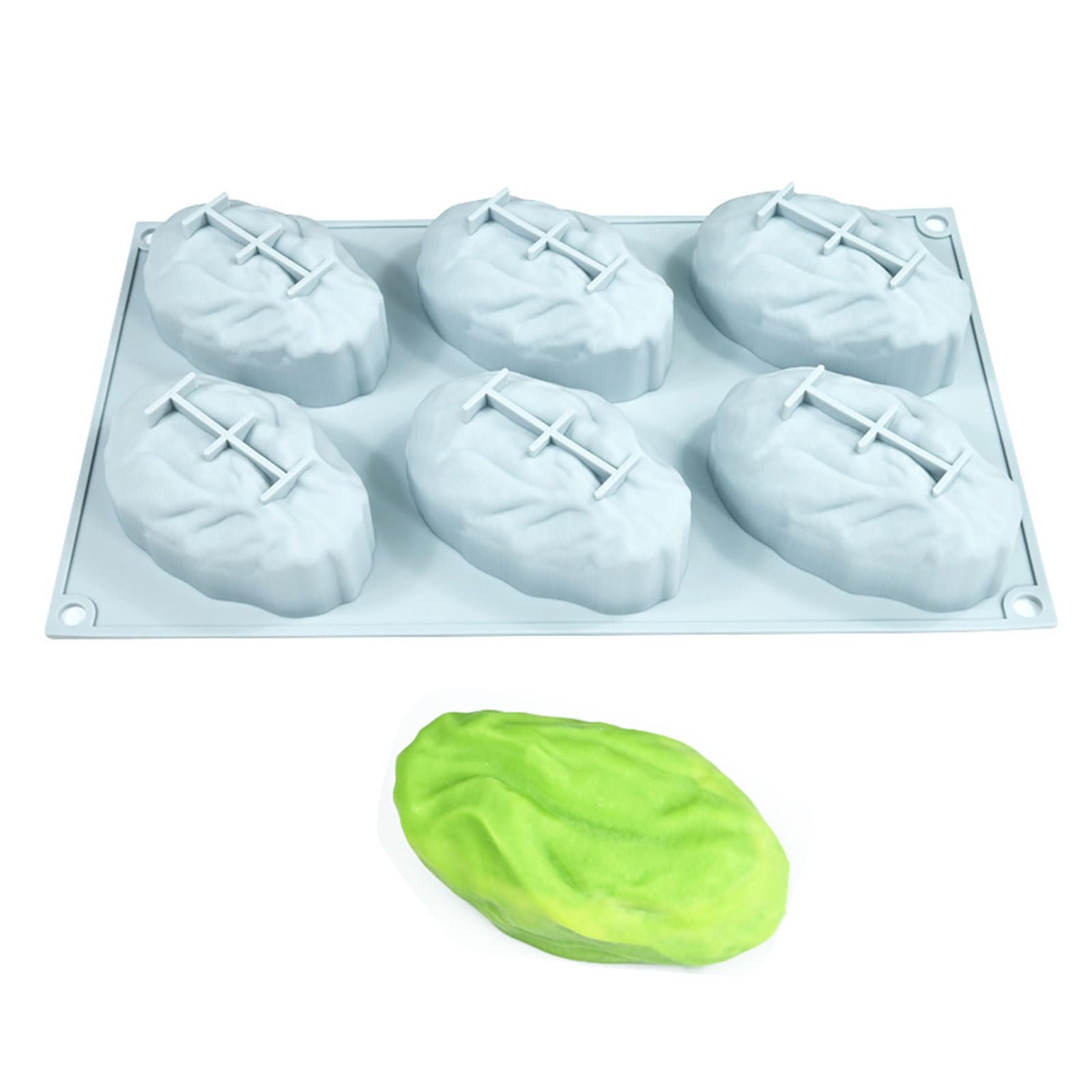 Jazuaiao Creative Pistachios Pecan Silicone Ideal for Baking Chocolate Desserts Realistic Nut Cast