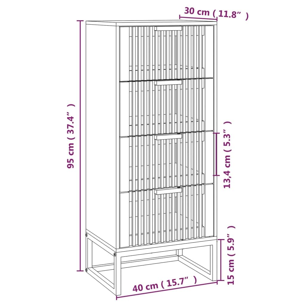 Tabla alta blanca de 40 x 30 x 95 cm de madera con cajones y patas de hierro para mayor estabilidad, solución de almacenamiento y diseño de espacio vital, muebles de almacenamiento versátiles
