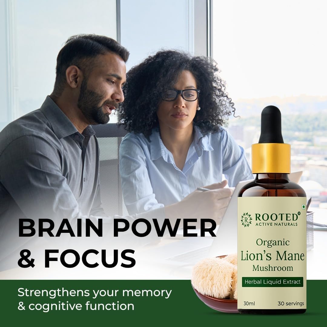 Rooted Active’s Cordyceps Mushroom Tincture (30ml) + Lion’s Mane Mushroom Tincture (30ml) | Energy, Focus & Cognitive Support - Image 8 thumbnail