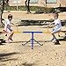 GLACER Teeter Totter Seesaw for Kids, 360 Degree Rotation Seesaw for Kids Age 3-8, 2-Person Outdoor Playground Equipment with Heavy Duty Metal Frame & EVA Foam for Backyard
