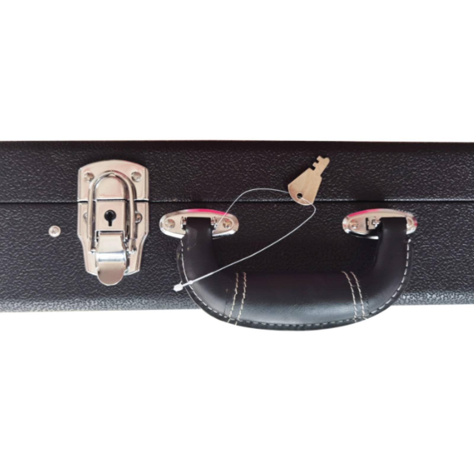 Gralara Custodia con Imbottitura Spessa Interno Morbido Forma Squadrata per Viaggio, Custodia Rigida Per Chitarra, Array, Marrone Chiaro Con Finiture Marroni
