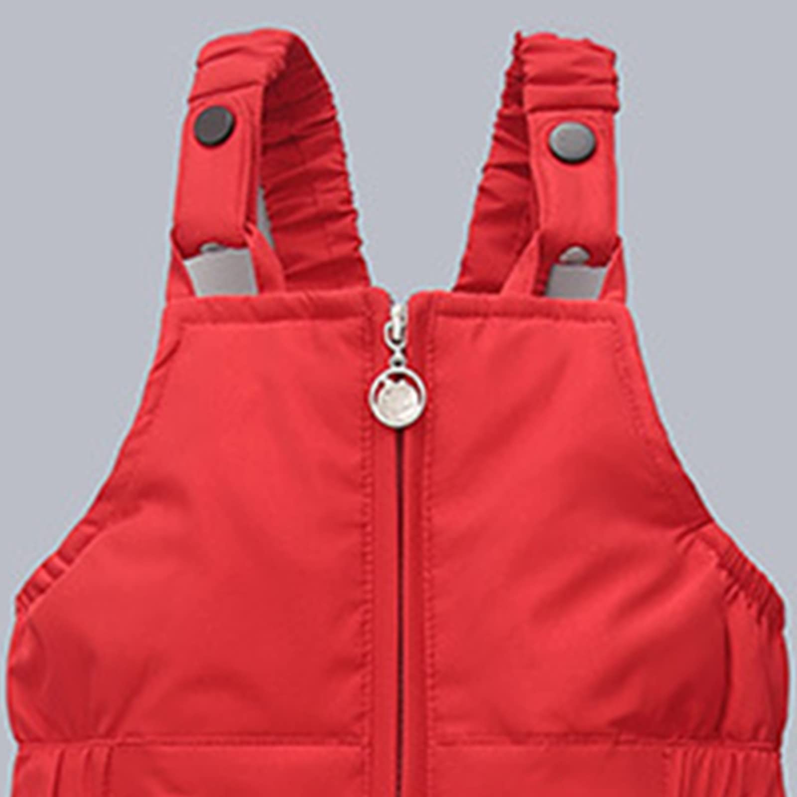 Combinaison de Ski pour Enfant Ensembles de Neige Bébé Doudoune à Capuche Pantalons Salopettes Zippé Fourrure Amovible Veste en Duvet Hiver Chaud Tenue Plein Air pour 1-5 Ans