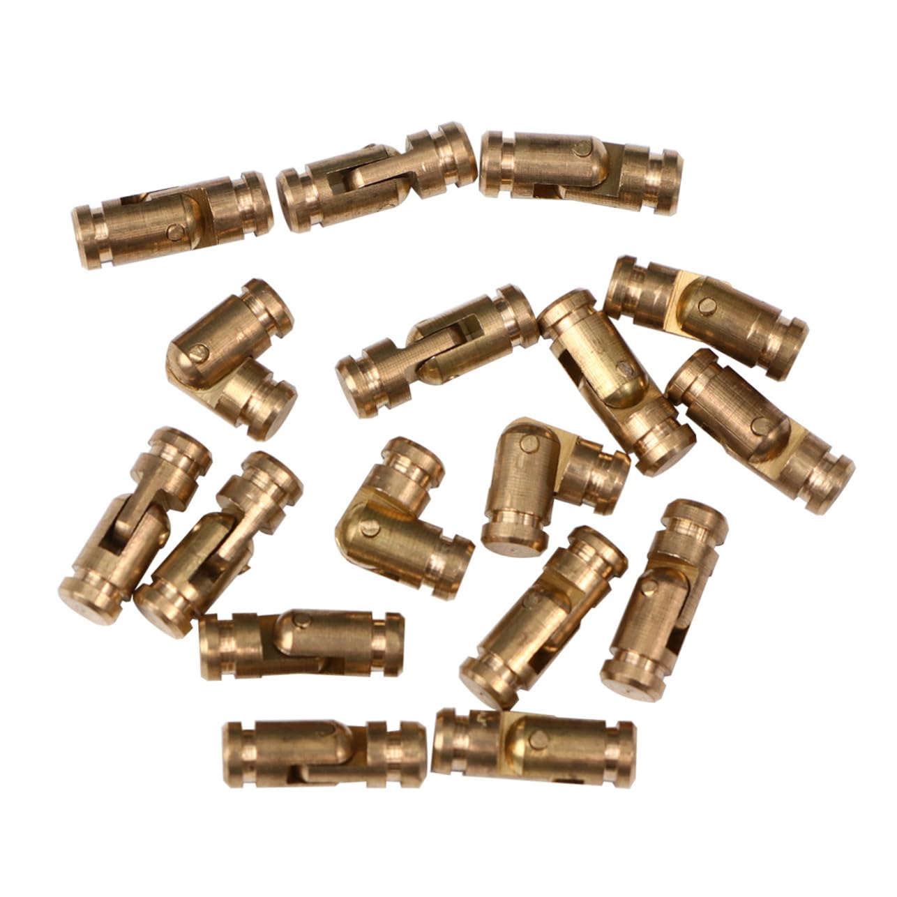 AUTSUPPL Self-Closing Spring Hinge: 50pcs 5x15mm Cylindrical Hinges for Jewelry Box Ring Box Case