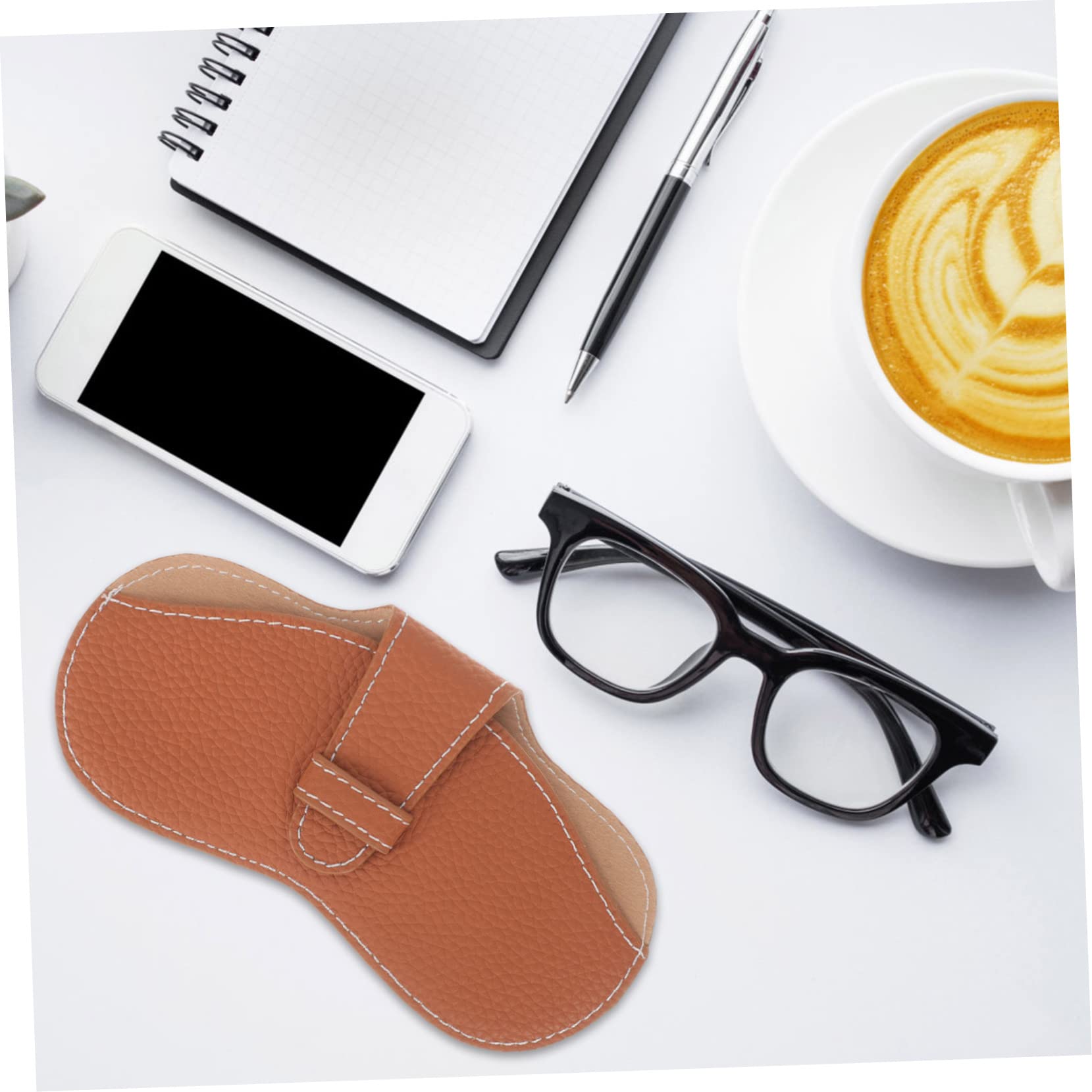 Healvian borsa per occhiali sunglasses borsetta valige custodia per occhiali da viaggio custodia morbida per occhiali custodia per occhiali sottile comoda custodia per occhiali pelle Brown