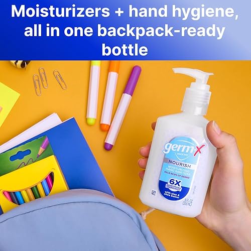 Miniatura 2 de Germ-x Nourish - Desinfectante de manos, fórmula hidratante y desinfectante 2 en 1 con manteca de karité, vitamina E y aloe, no grasoso, aroma