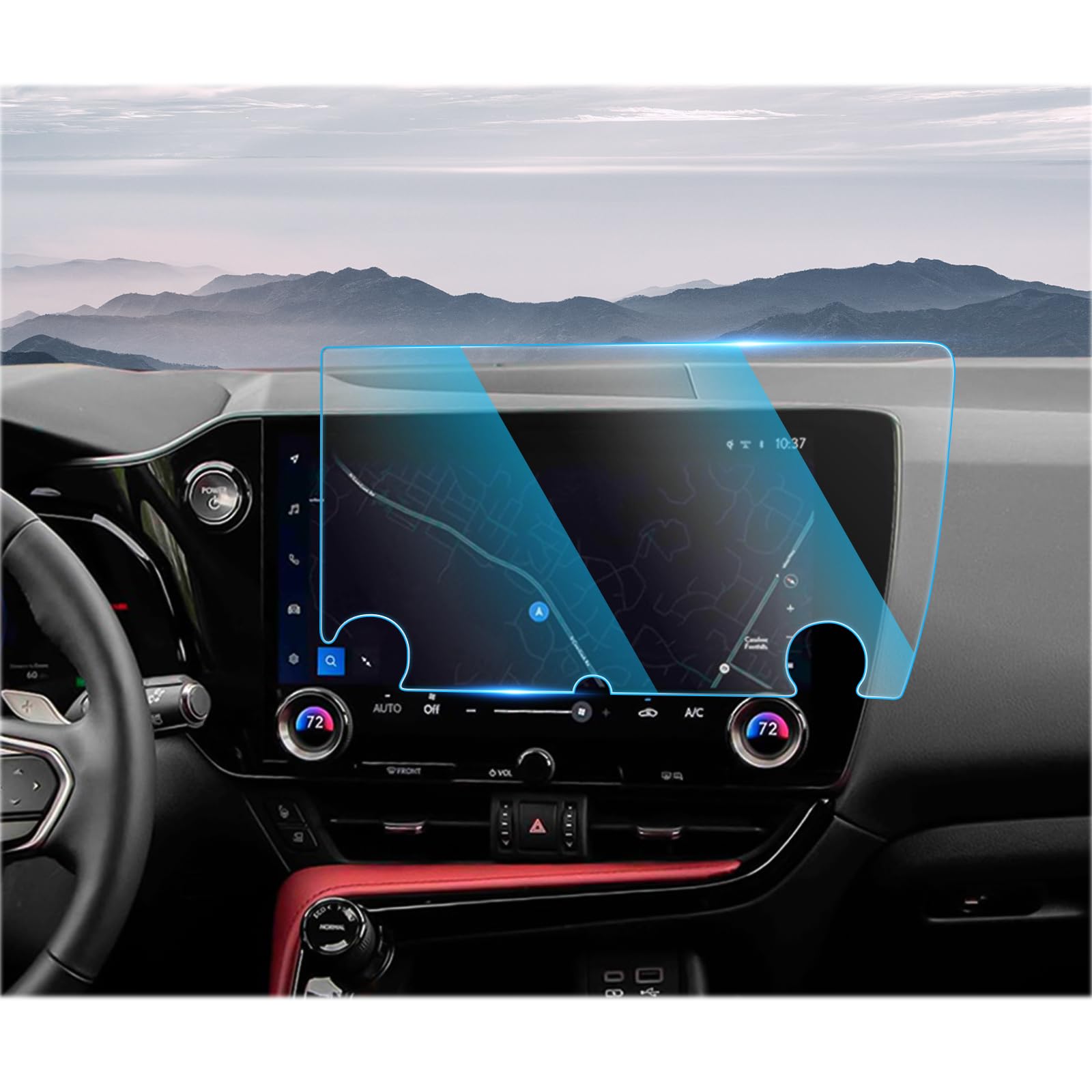 Xgupxuc Vetro Temperato Per Lexus NX 2022-2023 – Protezione Schermo Navigazione 14 Pollici, Durezza 9H