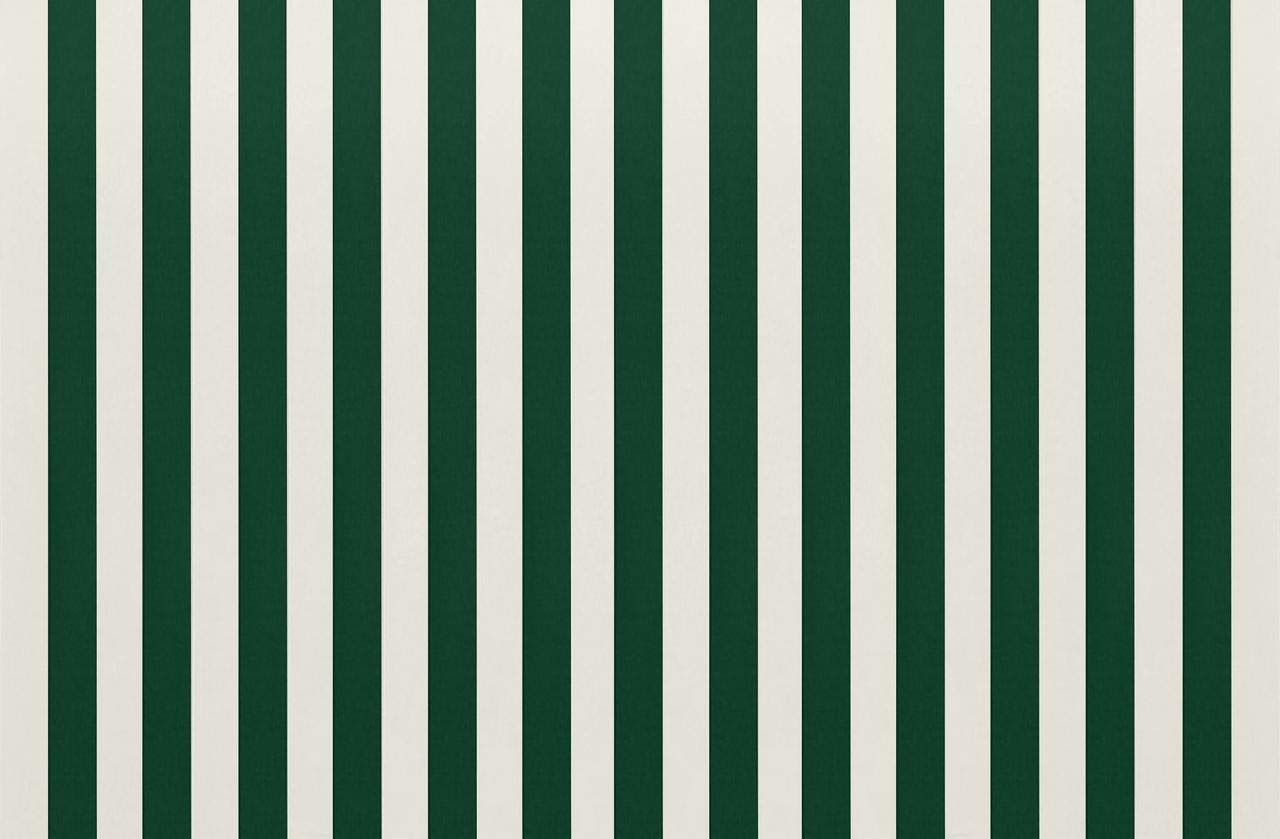 RSH DECOR: Square Throw Pillows Set of 2 | 20” x 20” | All-Weather Spun Fabric | Water and Fade-Resistant | Outdoor Accent Pillows for Patio Furniture | Hunter Green & White Stripe