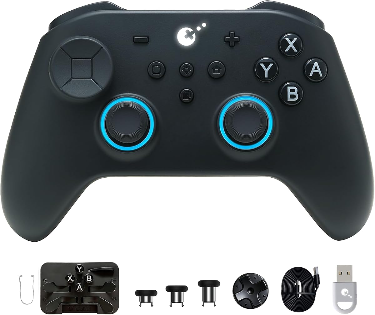 GuliKit TT MAX Bluetooth Gaming Controller for PC/Switch 2/Switch/Android | Ultra-Fast Gamepad with Adjustable TMR Joysticks, Hall & Micro Triggers, 4 Rear Paddles, Multi-functional Adapter