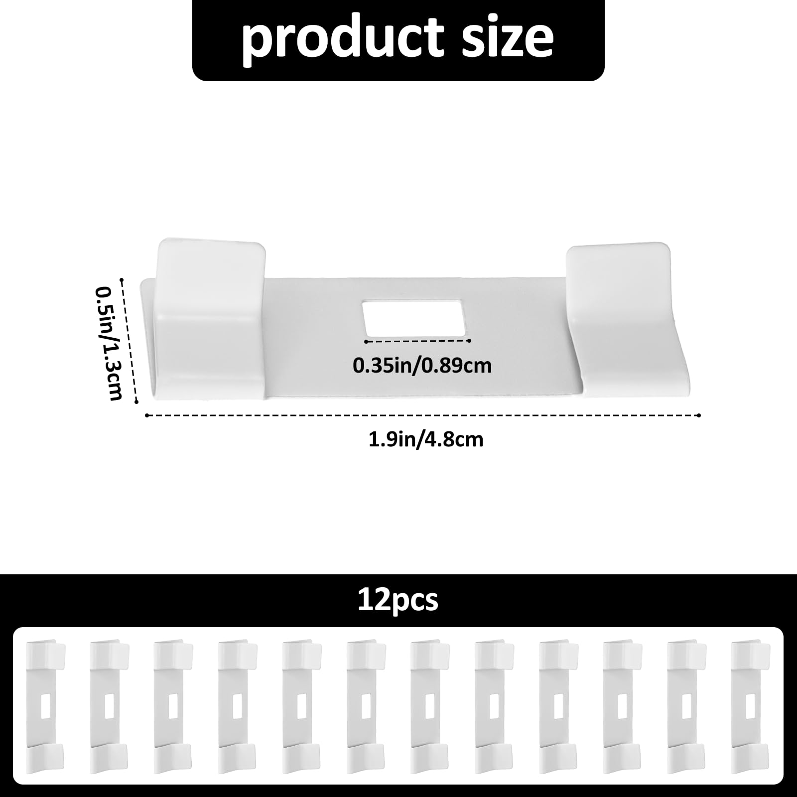 12PCS Vertical Blind Repair, Blind Repair Tabs Blinds Fixer Tabs Vane Savers Vertical Blinds Repair Kit for Vertical Replacement Slats