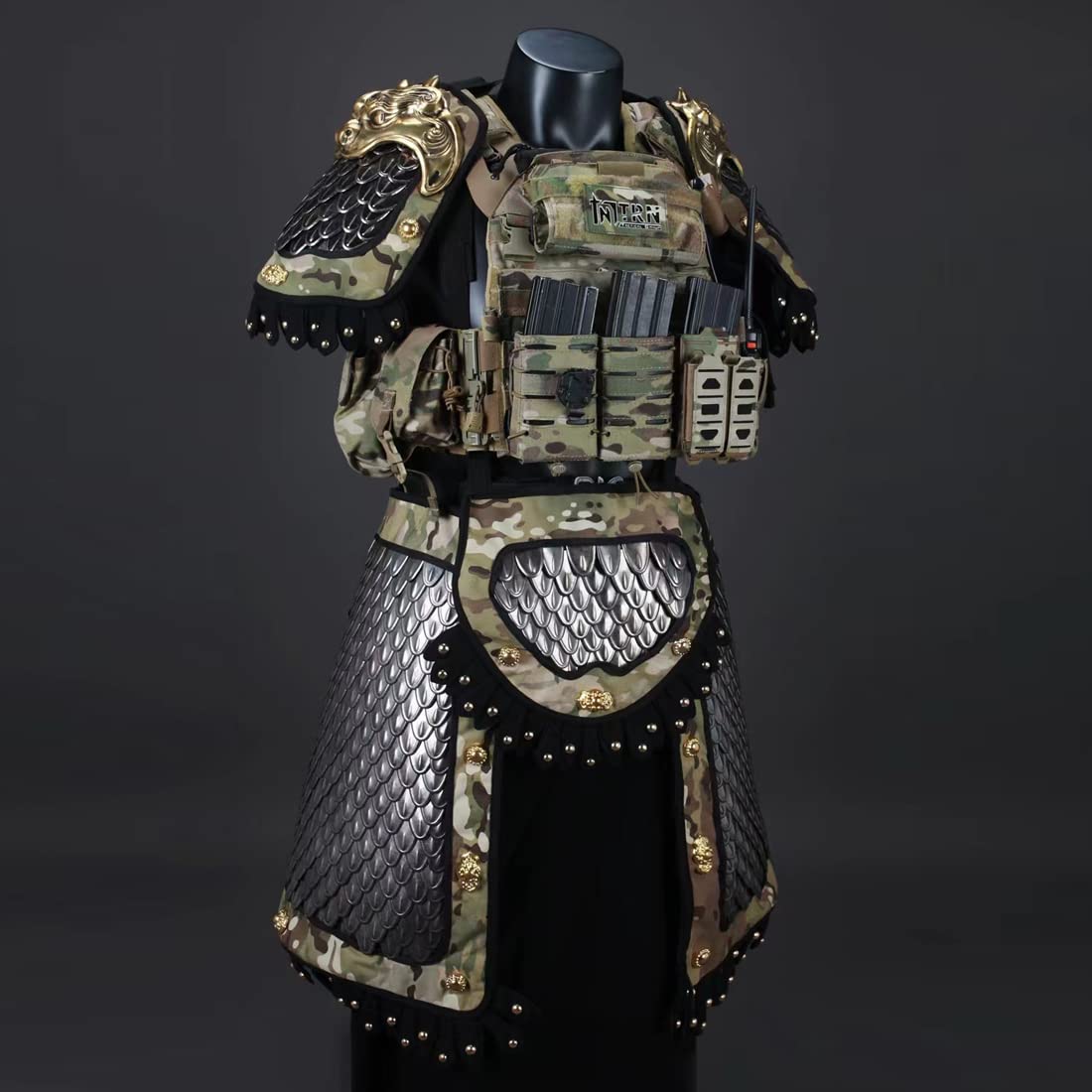 ADIY Samurai Tacitcal Armor, 6-in-1 Tactical Full Armour Outfits for High Rank (Vest Is Not Included)