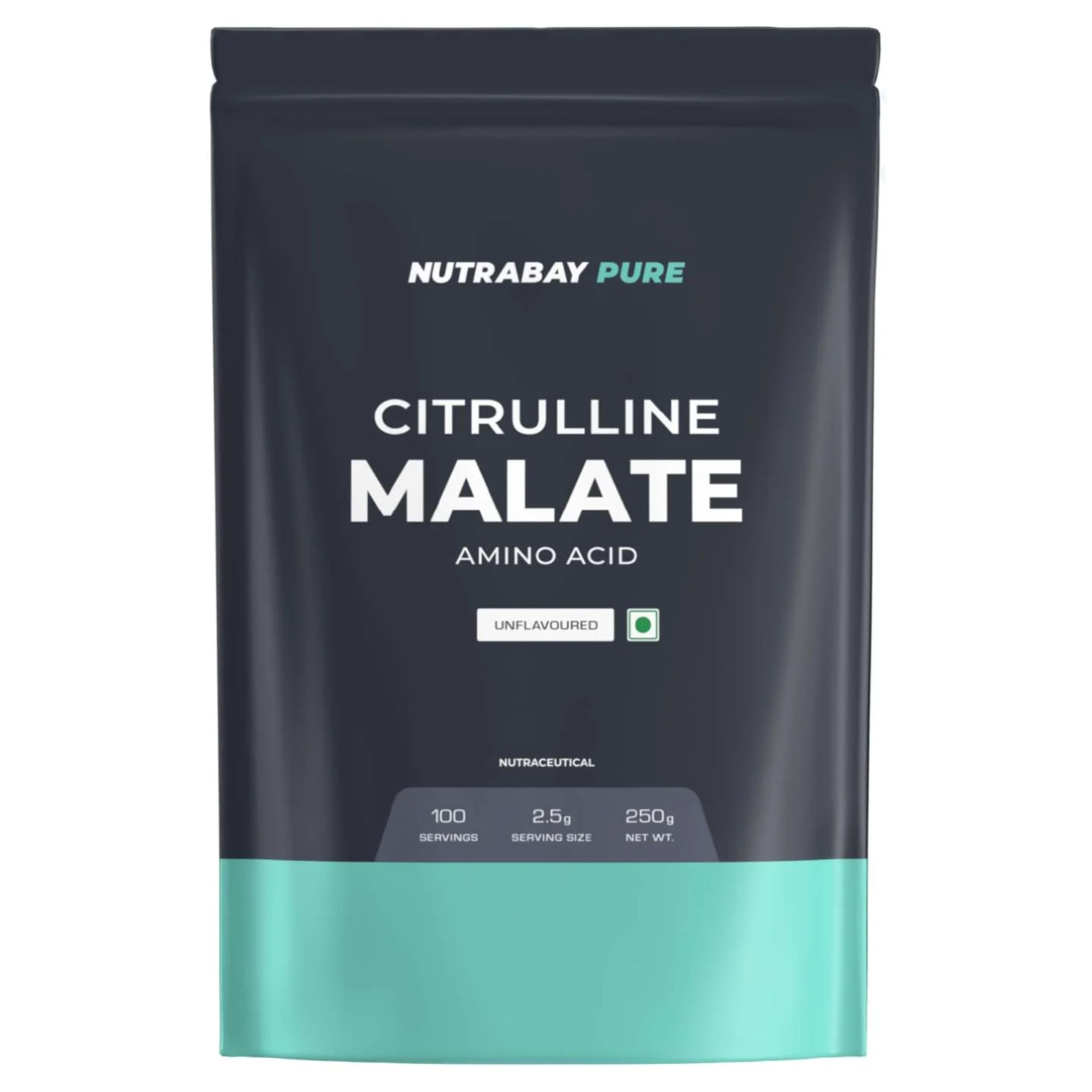 Nutrabay Pure 100% Citrulline Malate - Unflavoured, 250g