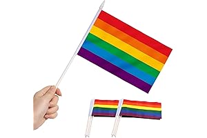 Anley Rainbow Mini Pride Flags Assorted - 12 Unique Designs of Sexual...