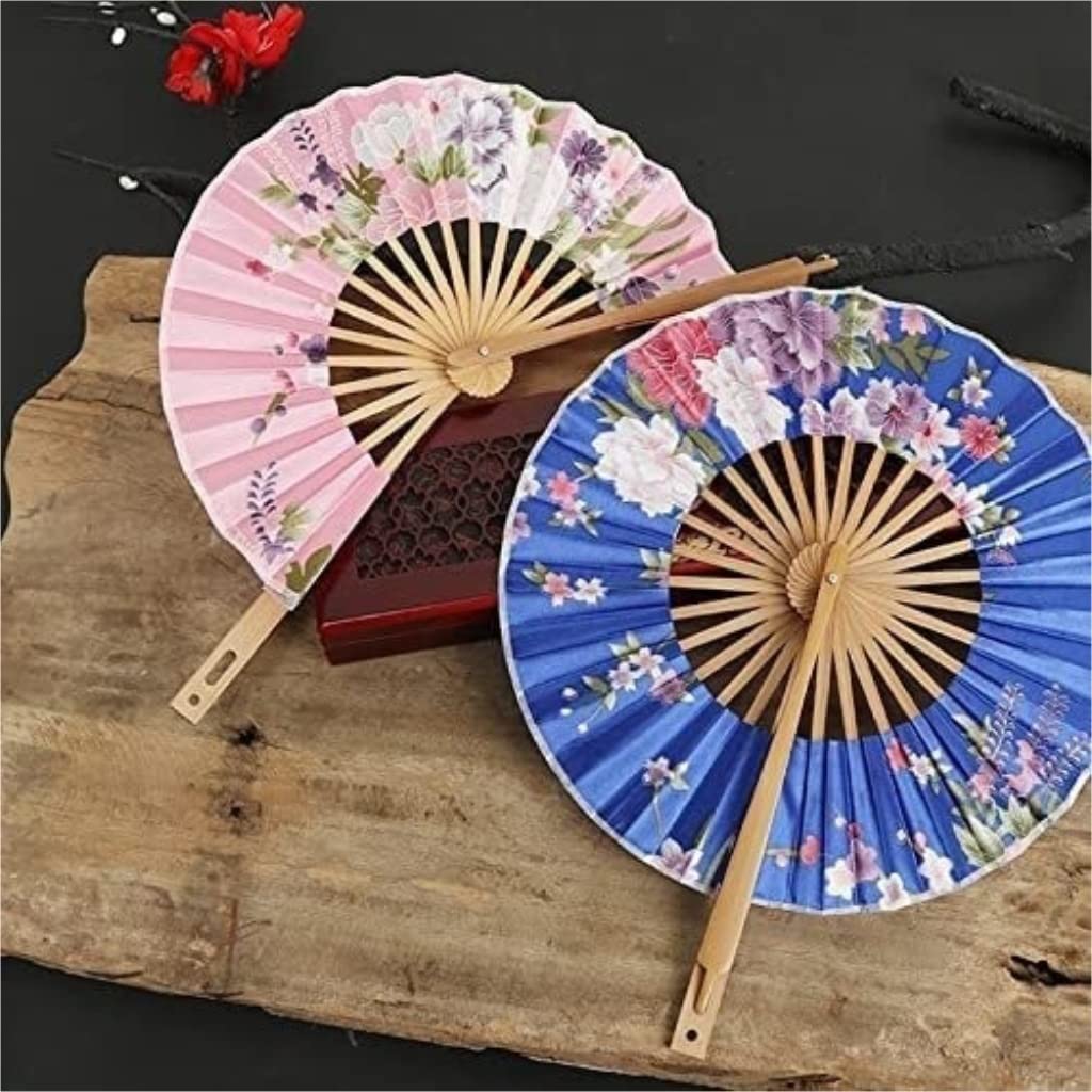 Paper Fan Folding Fan Chinese Fan Japanese Flower Bag Fan