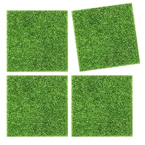 6 stuks Kunstgras grasmat, Simulatie Gras Gazon Simulatie Micro Landschap, voor Tuinterras, Balkon, Tafel, Vloer