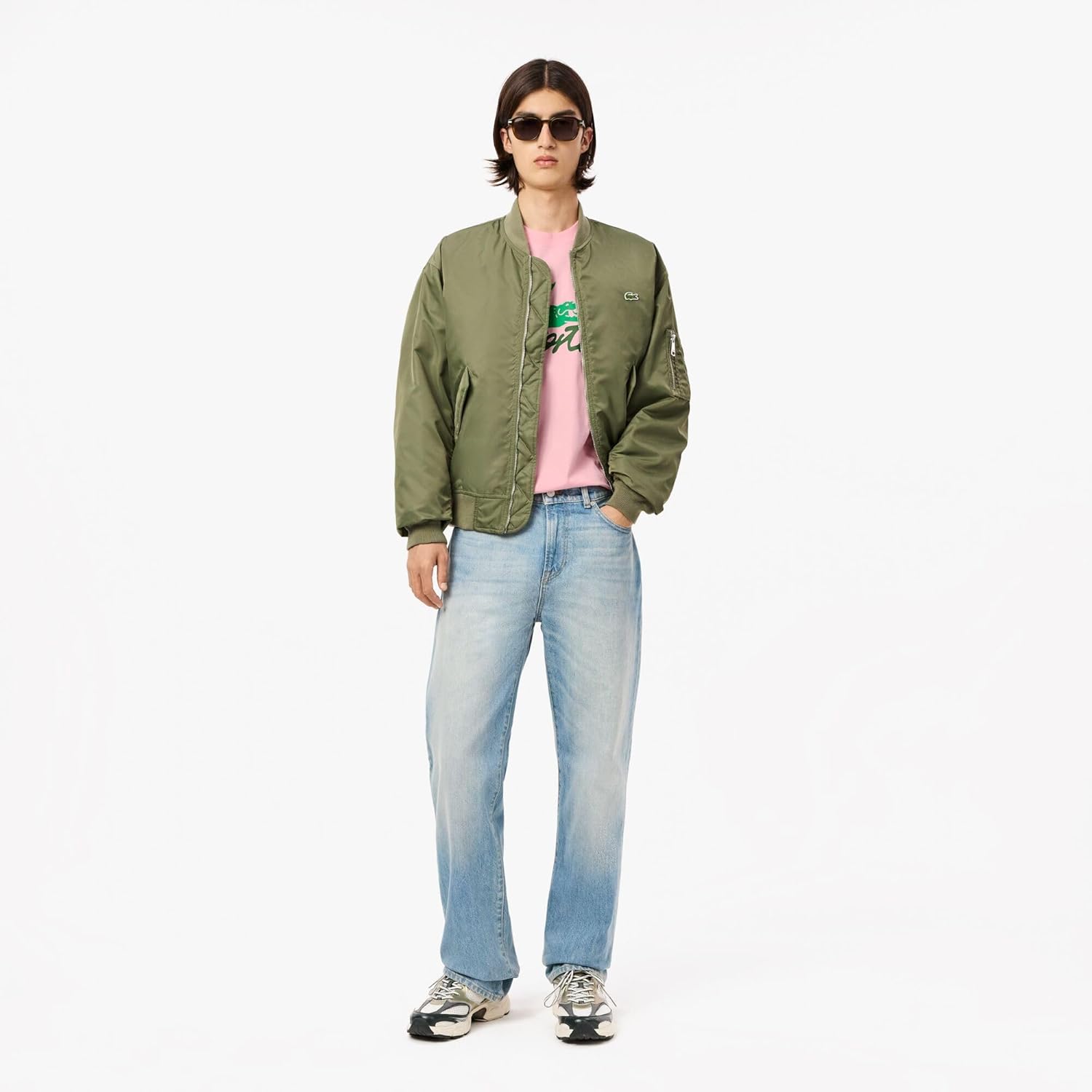 Lacoste Men's Signature Print Cotton T-Shirt