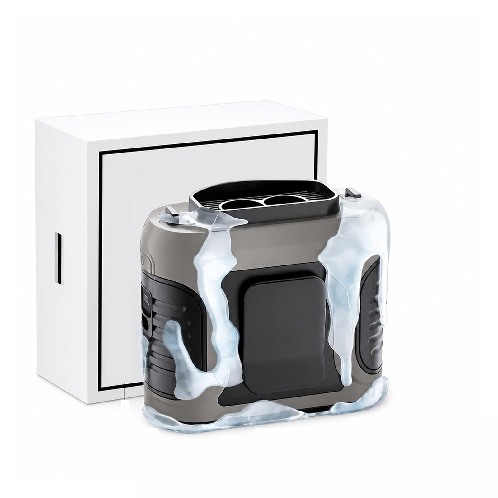 Ventilador de cintura con ventilación doble y construcción portátil resistente para exteriores 8