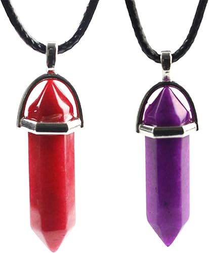 Miniatura 4 de Collar con colgante de cristal de cuarzo rosa, envuelto en alambre plateado, piedras preciosas de punto curativo de chakras, collar de cuarzo de