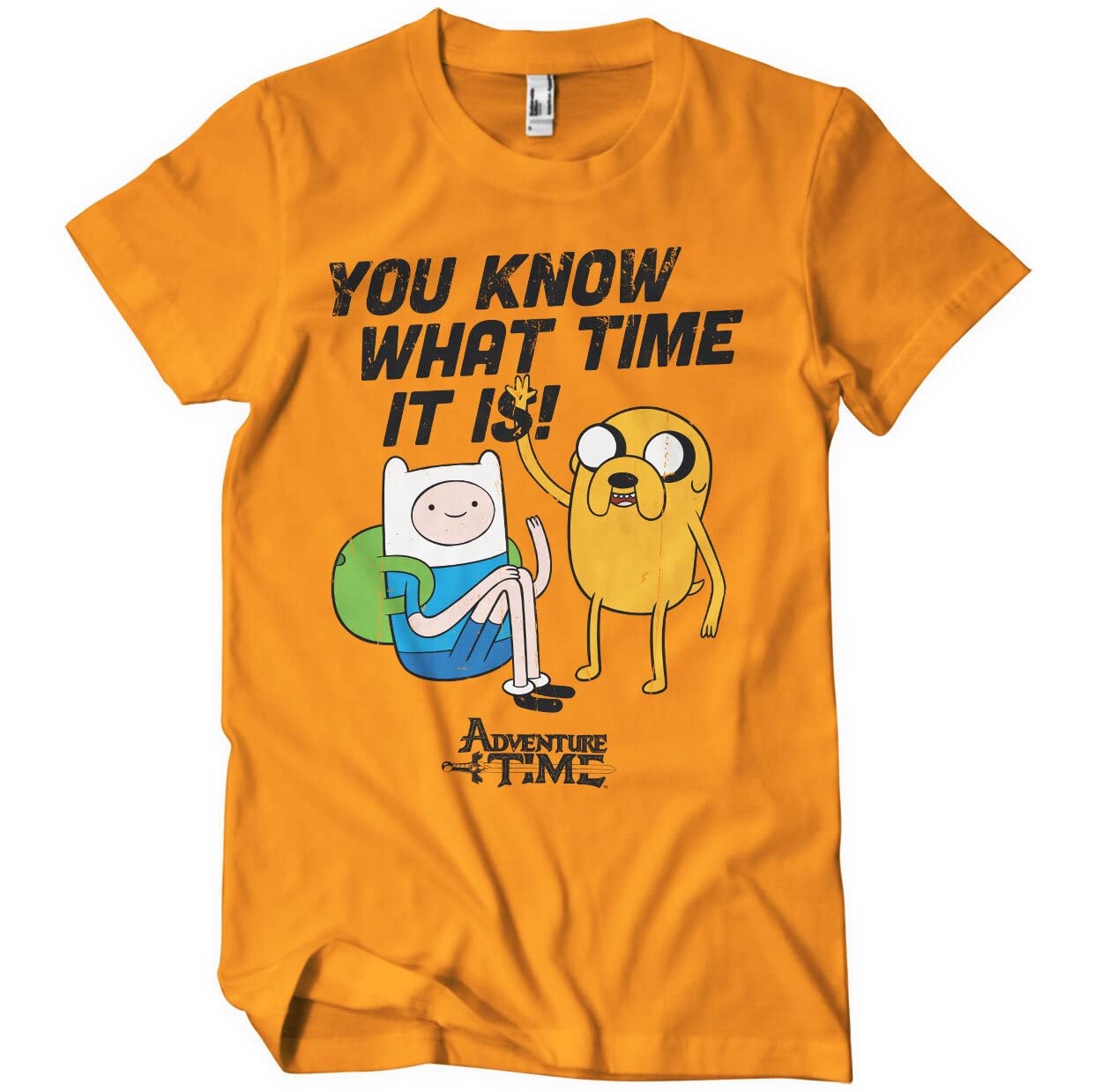 Adventure Time Officially Licensed It's Mens T-Shirt (Orange), XX-Large