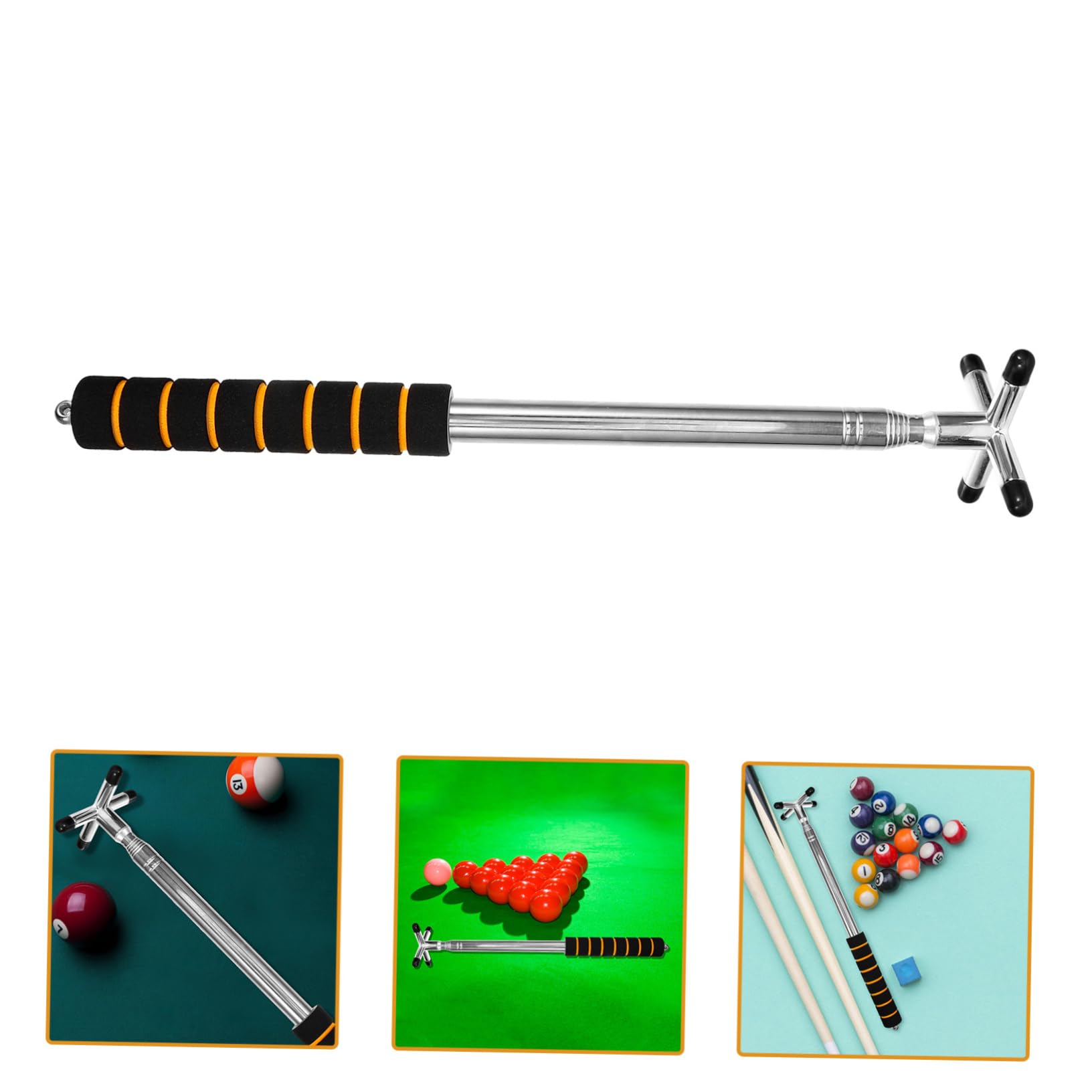 BESPORTBLE 3 Sztuk Cue Metalowy Most Do Snookera Akcesoria Bilardowe Metalowy Bilard Most Kij Most Stół Bilardowy Akcesoria Wielokrotnego Użytku Uchwyt Na Kije Bilardowe Stół Bilardowy
