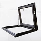 Skylight & Roof Window, for Basement,Sun Room,Attic(Black,23.6 * 23.6in)