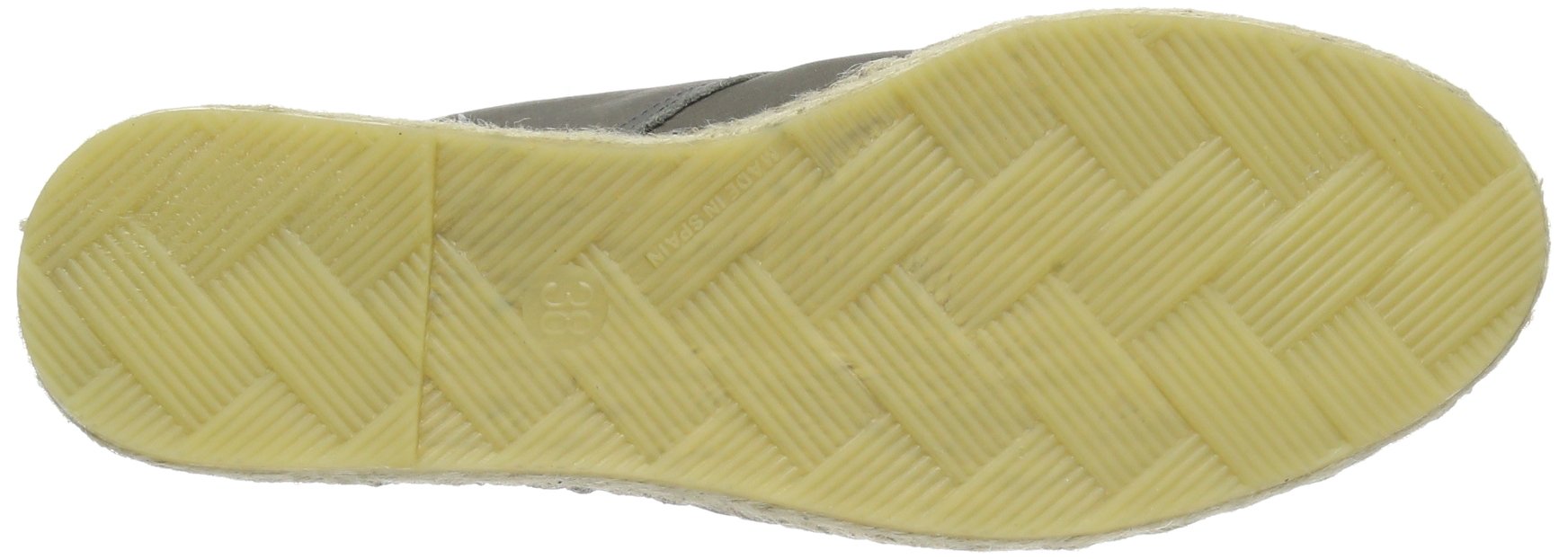 PIECES Kay Leather Espadrillos Grey AlpargatasMujer