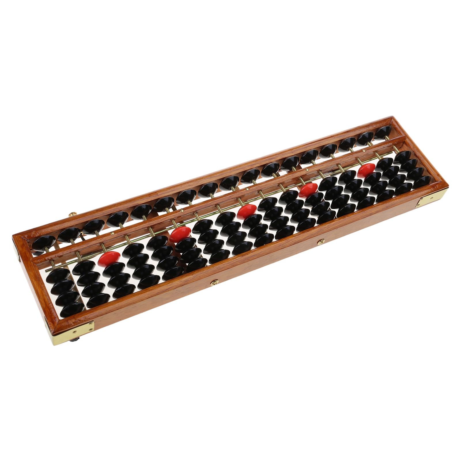 Soroban 17 chiffres en bois standard calculatrice chinoise comptage mathématiques Learni Abacus pour adultes avec instructions (français non garanti)