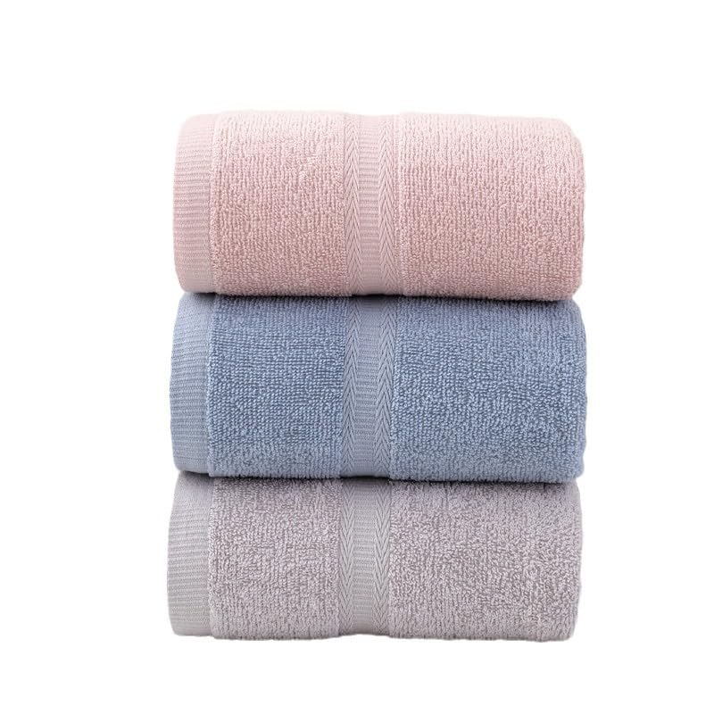 Toalla suave de alta absorción en set de 4 piezas gris para hogar 3