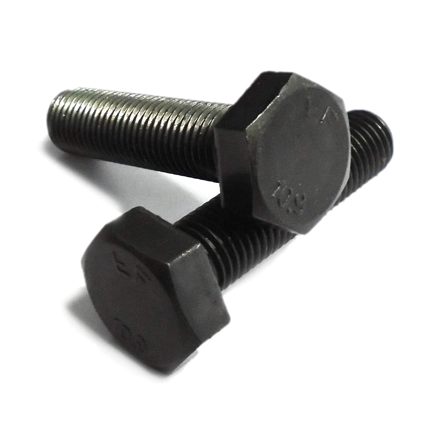 M16 X 1.5 Fine Pitch Hex Bolts, 10.9 Grade High Tensile Steel, Self Colour, Fully Threaded DIN961 (20, M16 X 1.5 X 50)