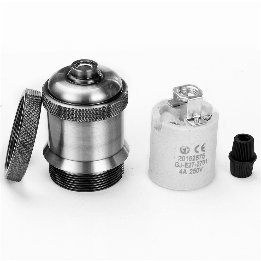 Lot de 6 douilles Edison E27 en cuivre pour lampe à suspension avec culot à vis 110 V-250 V