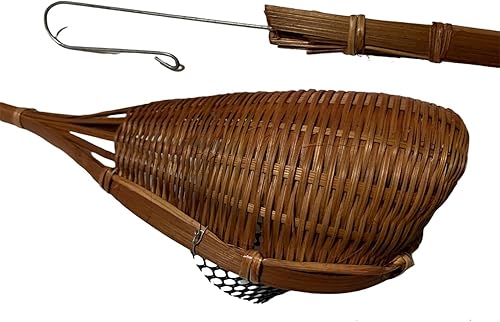 Miniatura 5 de CraftMakingManStore Maceta de bambú colgante para orquídeas, paquete de 2 ganchos de metal para cenador de enrejado para decoración de interiores y