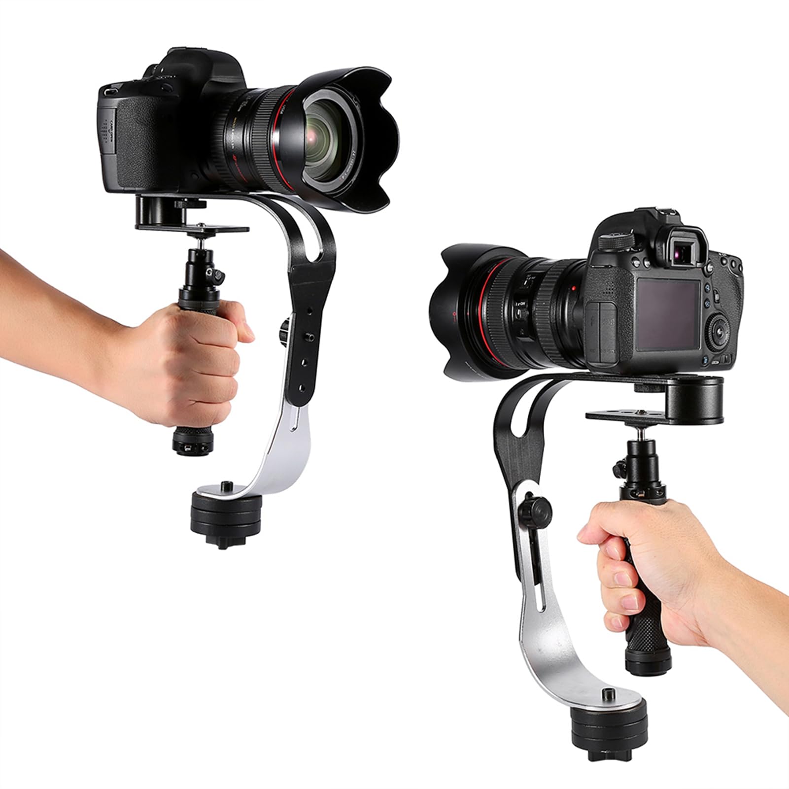 Stabilizzatore cardanico, stabilizzatore Video Portatile | Fotocamere DSLR, videocamere, Impugnatura per Fotocamera Steadycam per Registrazione Video, vlog, Video Live,