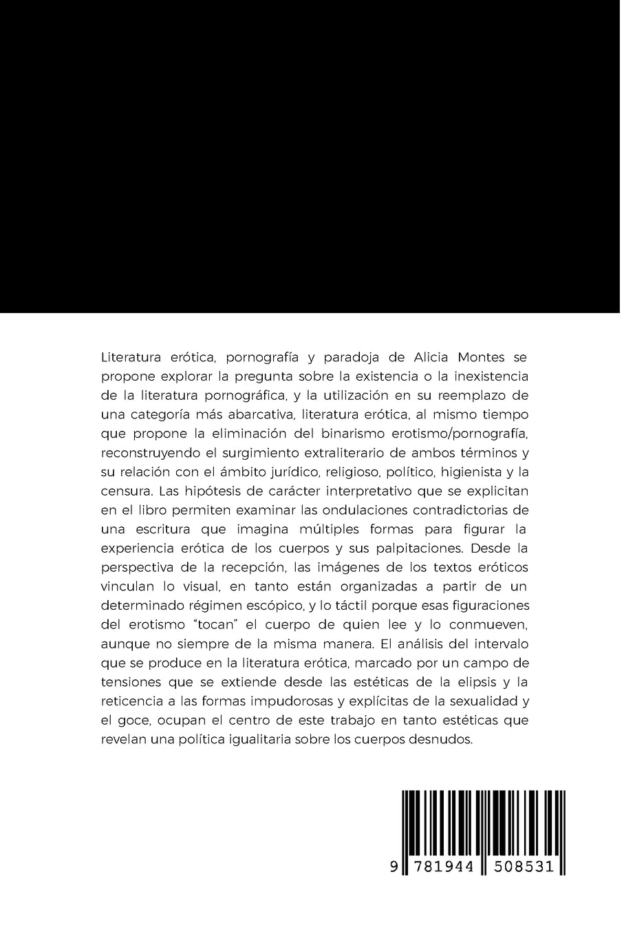Literatura erótica, pornografía y paradoja